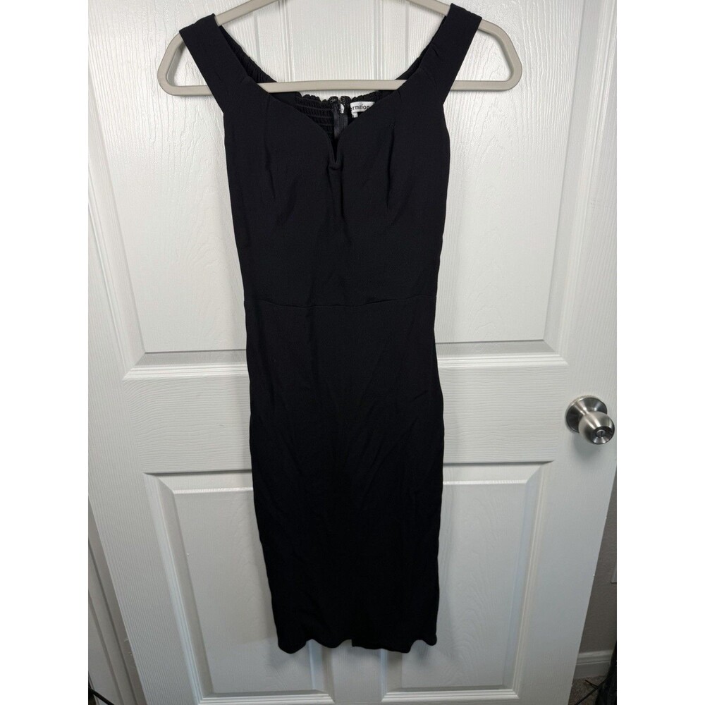 Reformation Laine Midi Dress Women’s 2 Black Sweetheart Romantic Sexy Date Night